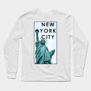 New York Sticker Long Sleeve T-Shirt